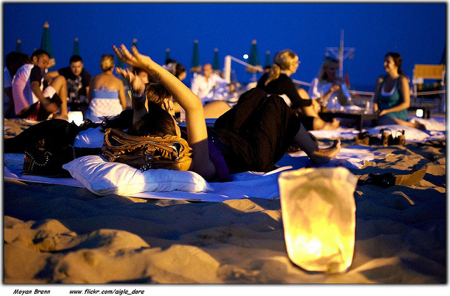 relax on the beach