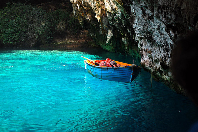 Melissani cave in Kefalonia via Purple Travel