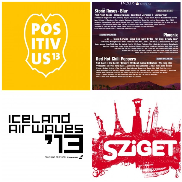 Poster for festivals