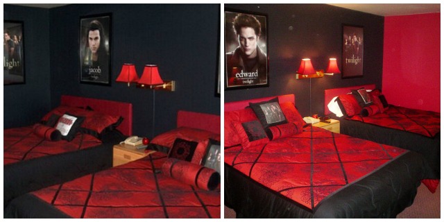 Twilight themed hotel rooms from Purple Travel